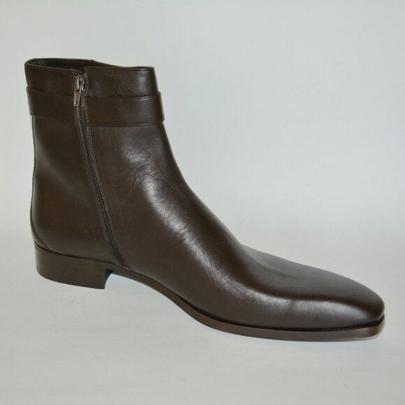NIB GUCCI ANKLE INTERLOCKING GG LEATHER BOOTS - Picture 5 of 10